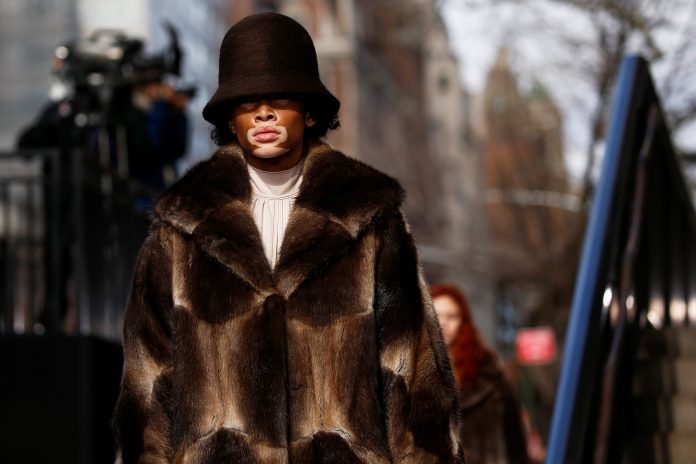 Models present creations from the Marc Jacobs Fall/Winter 2017 collection during New York Fashion Week in the Manhattan borough of New York