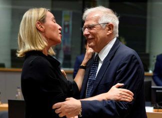 Josep Borrell and Federica Mogherini
