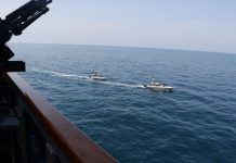 Iran’s Guards Say Container Ship Sinks in Strait of Hormuz After Hitting Mine