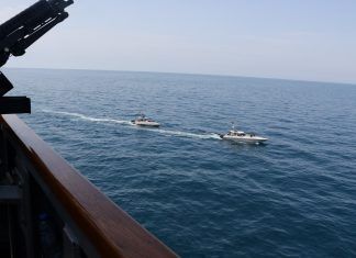 Iran’s Guards Say Container Ship Sinks in Strait of Hormuz After Hitting Mine