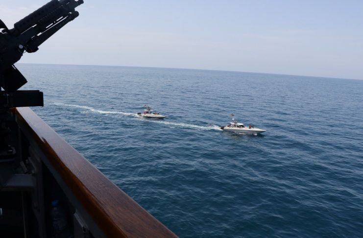 Iran’s Guards Say Container Ship Sinks in Strait of Hormuz After Hitting Mine