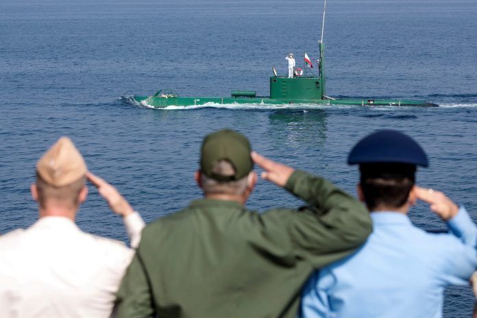 Iranian military exercise dubbed 'Zulfiqar 1400', in the Gulf of Oman