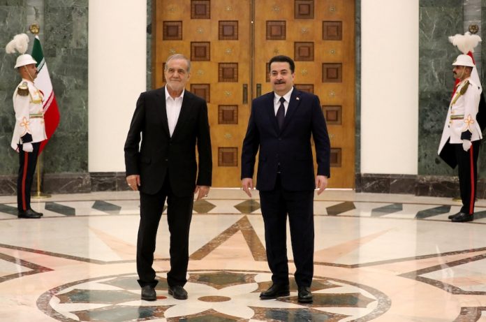 Iranian President Masoud Pezeshkian visits Baghdad