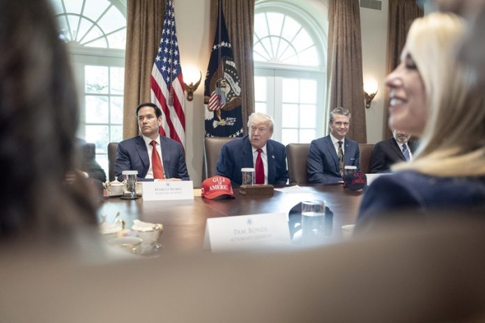 President Trump Hosts Cabinet Meeting At The White House