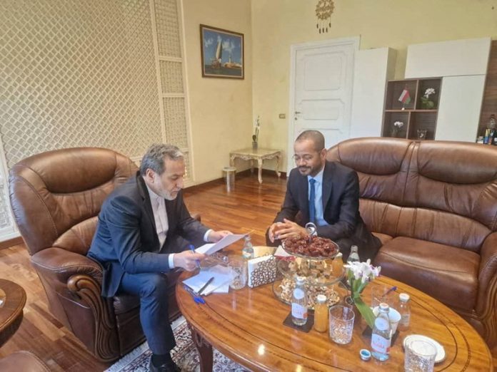 Iran's Foreign Minister Abbas Araghchi meets with Oman's Foreign Minister Sayyid Badr al-Busaidi, in Rome