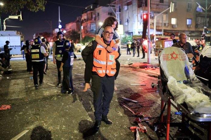 Missiles attack from Iran to Israel
