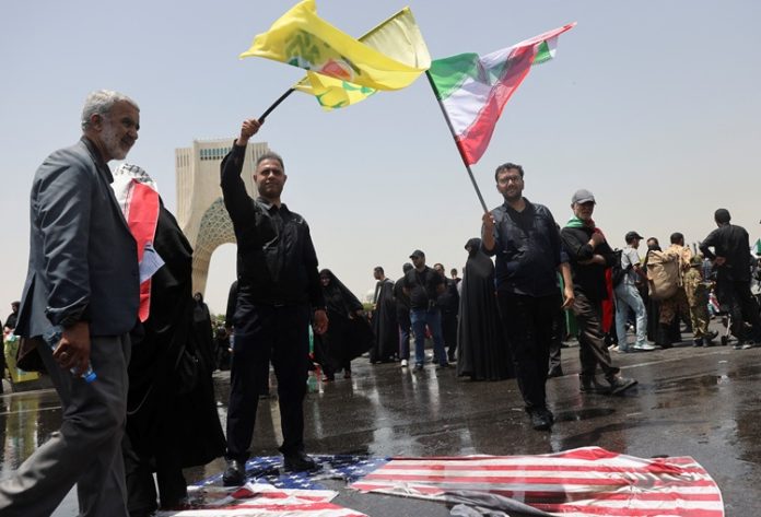 Funeral procession of Iranian military commanders and nuclear scientists killed in Israeli strikes, in Tehran