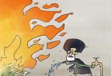 A Trickling Hose vs Roaring Flames