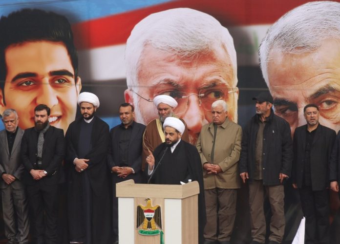 Supporters of Hashd al-Shaabi (Popular Mobilization Forces) mark second year since Soleimani's killing in Baghdad