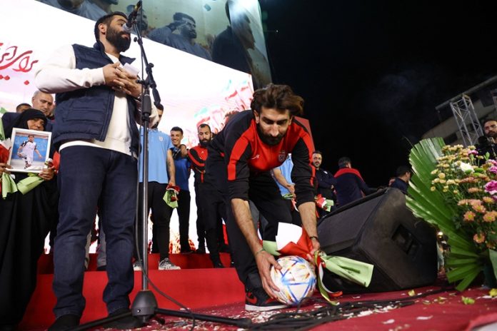 Farewell ceremony for Iran's national soccer team ahead of their 2026 World Cup departure, in Tehran