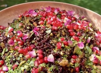 Forbidden Black Rice with Pomegranate Molasses