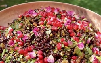Forbidden Black Rice with Pomegranate Molasses