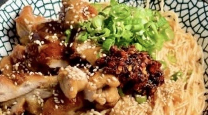 Honey Garlic Chicken Cold Noodles