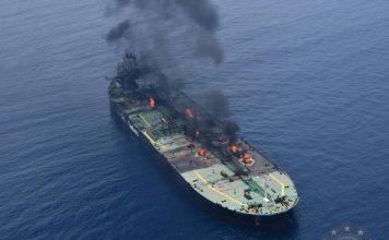 UAE Rescues 22 Crew Members After Oil Tanker Catches Fire