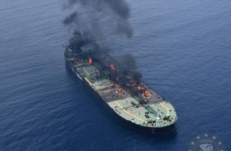 UAE Rescues 22 Crew Members After Oil Tanker Catches Fire